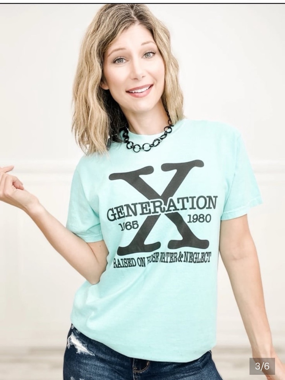 Comfort Colors Graphic Tee Generation X Raised on Hose Water & Neglect - Medium